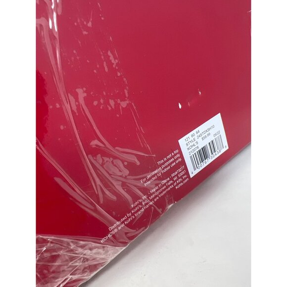 St. Nicholas Square Stocking Holder 19 Inches Red/White Merry & Bright & Special - Picture 6 of 7